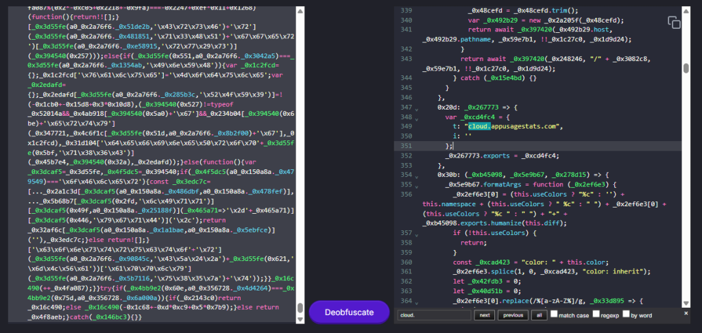 Obfuscated JS