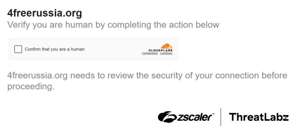 Fake Cloudflare Turnstile checkbox.