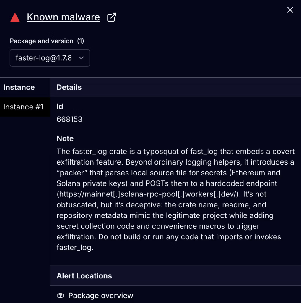 Socket AI Scanner’s analysis