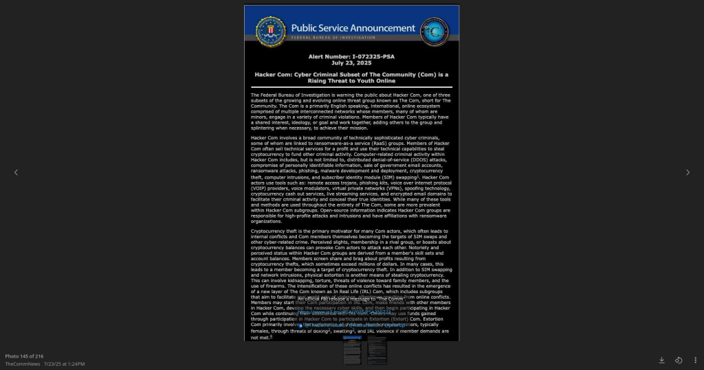 Public Service Announcement