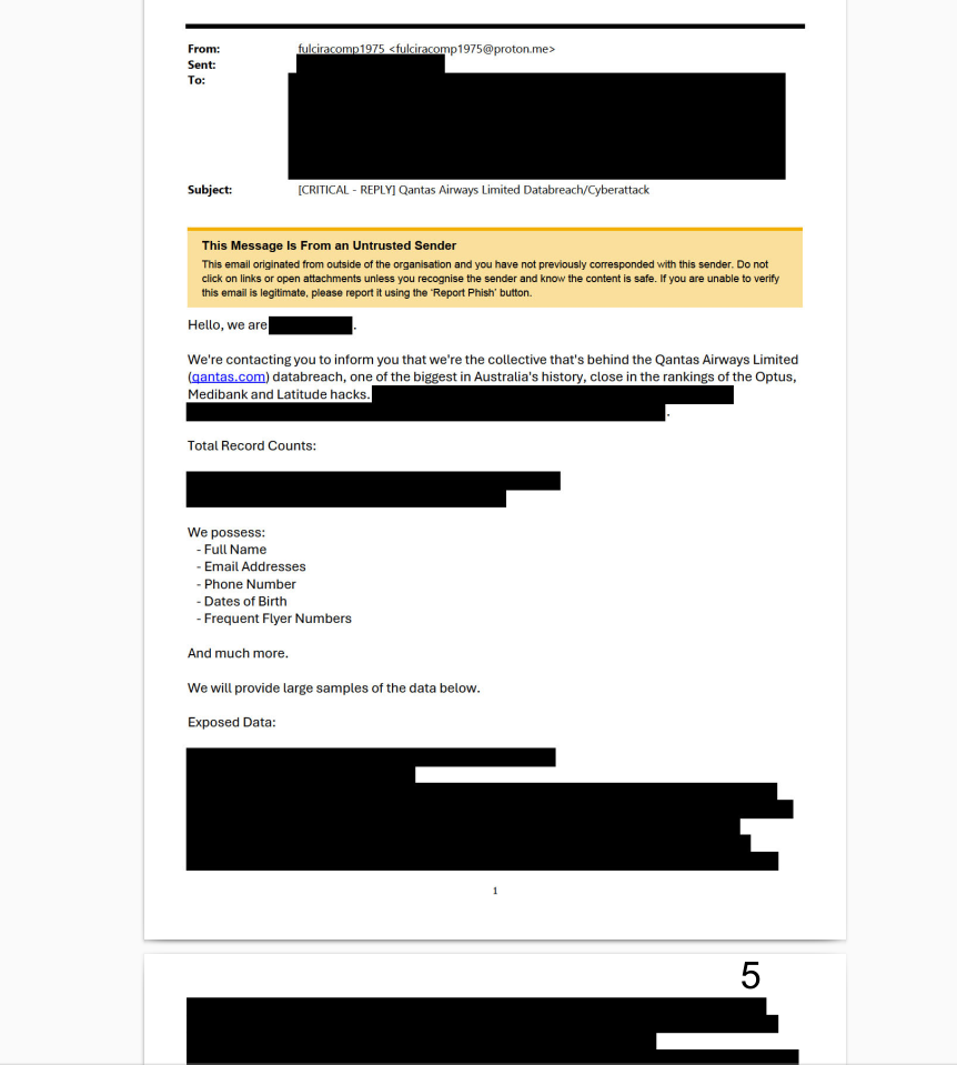 Cyberattacks on Airlines