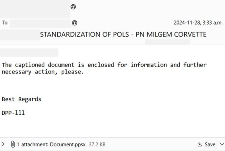  Phishing email