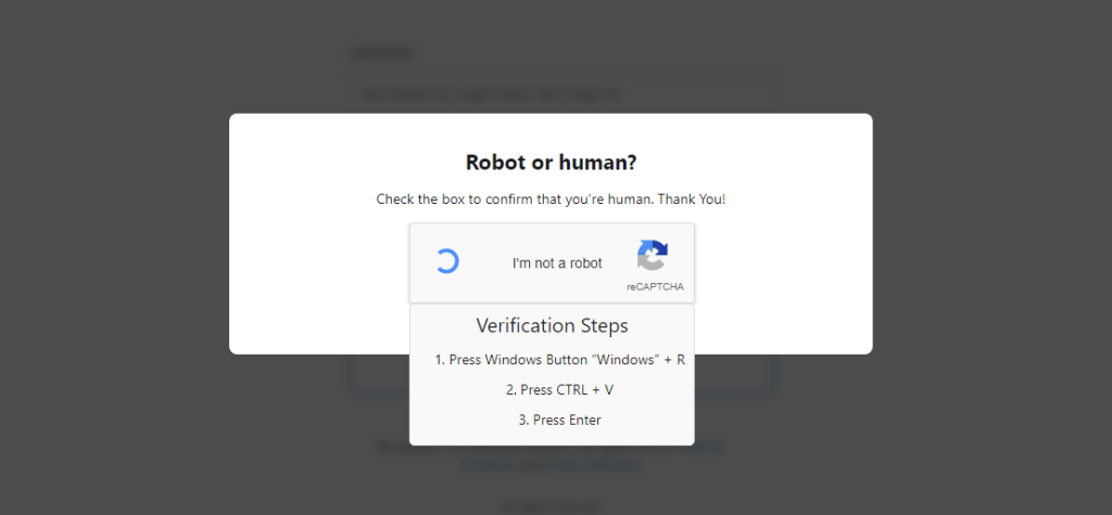 ClickFix initial access Page