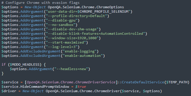 Configuring Chrome