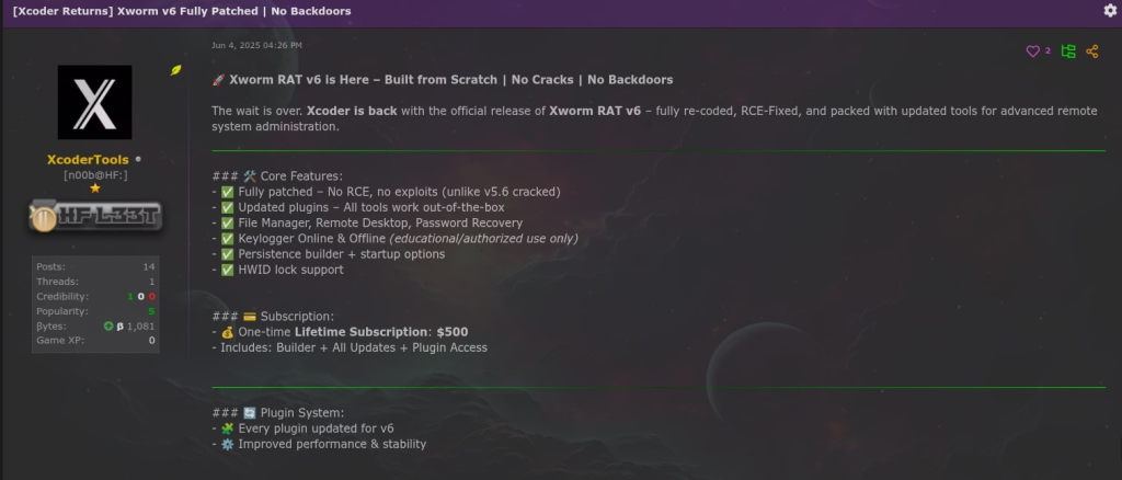 XWorm V6