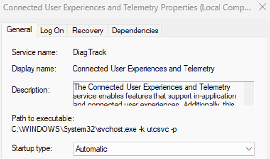 DiagTrack Service