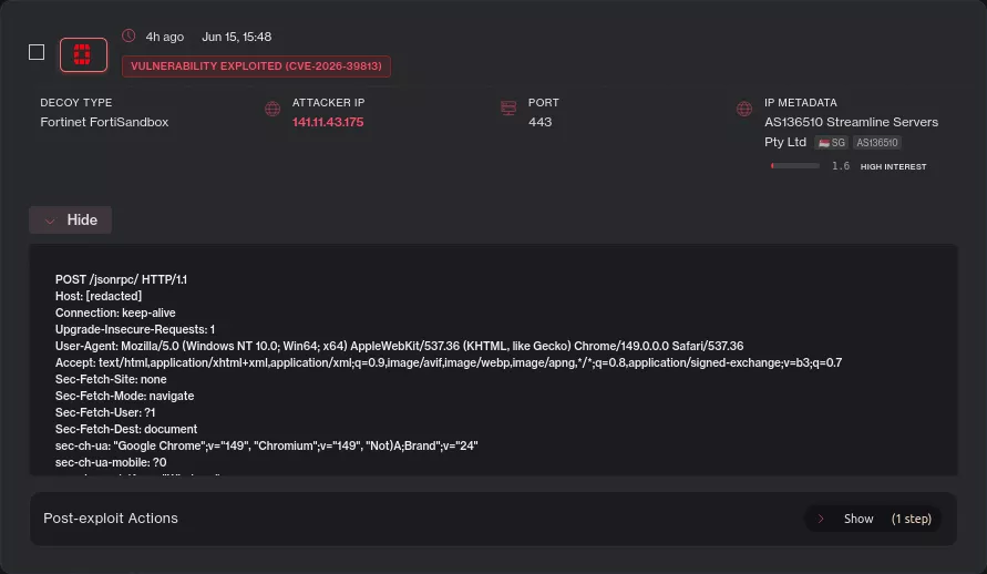 Fortinet FortiSandbox Vulnerabilities (Source: DefusedCyber)